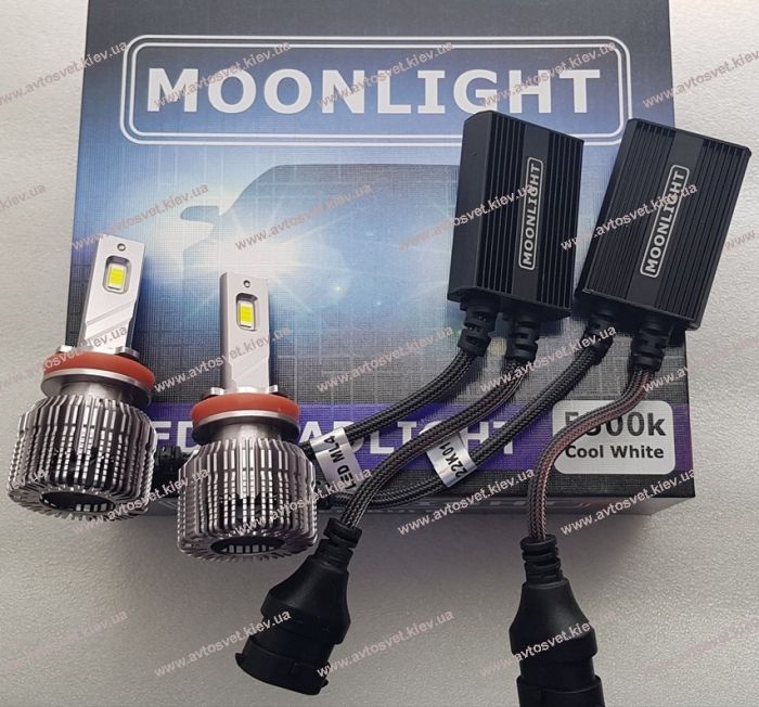 Світлодіодні лампи MOONLIGHT H11, 55 Вт, 5500°К