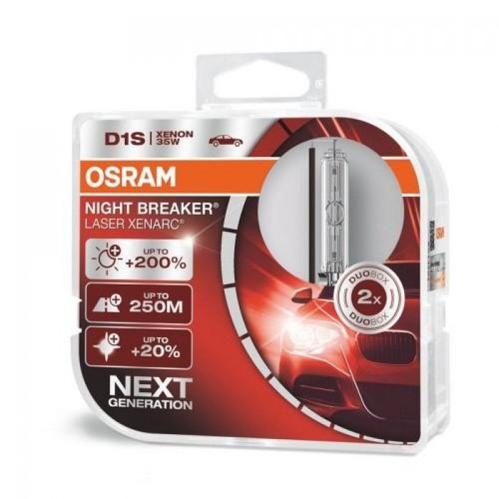 Ксеноновая лампа Osram Xenarc Night Breaker Laser D1S 85V 35W 66140XNL-HCB-DUO (2 шт.)